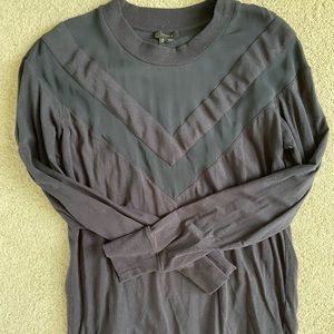 theory // navy long sleeve top